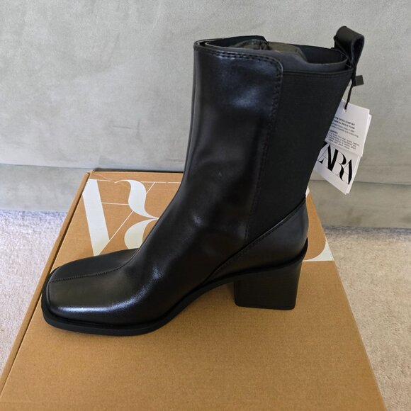 New Zara Z1W:BOTIN:Z1W: ANKLE BOOT / Z1W:Bootines, size 6.5 US, 37 EU, 4 UK - Picture 4 of 7